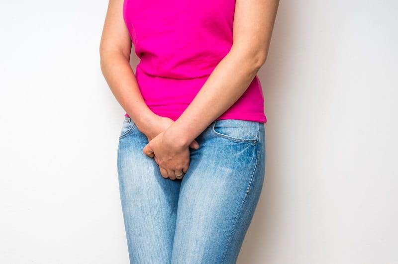  Woman peed her pants